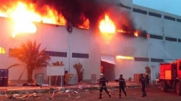 Urgent: Une usine prend feu à la Sodida